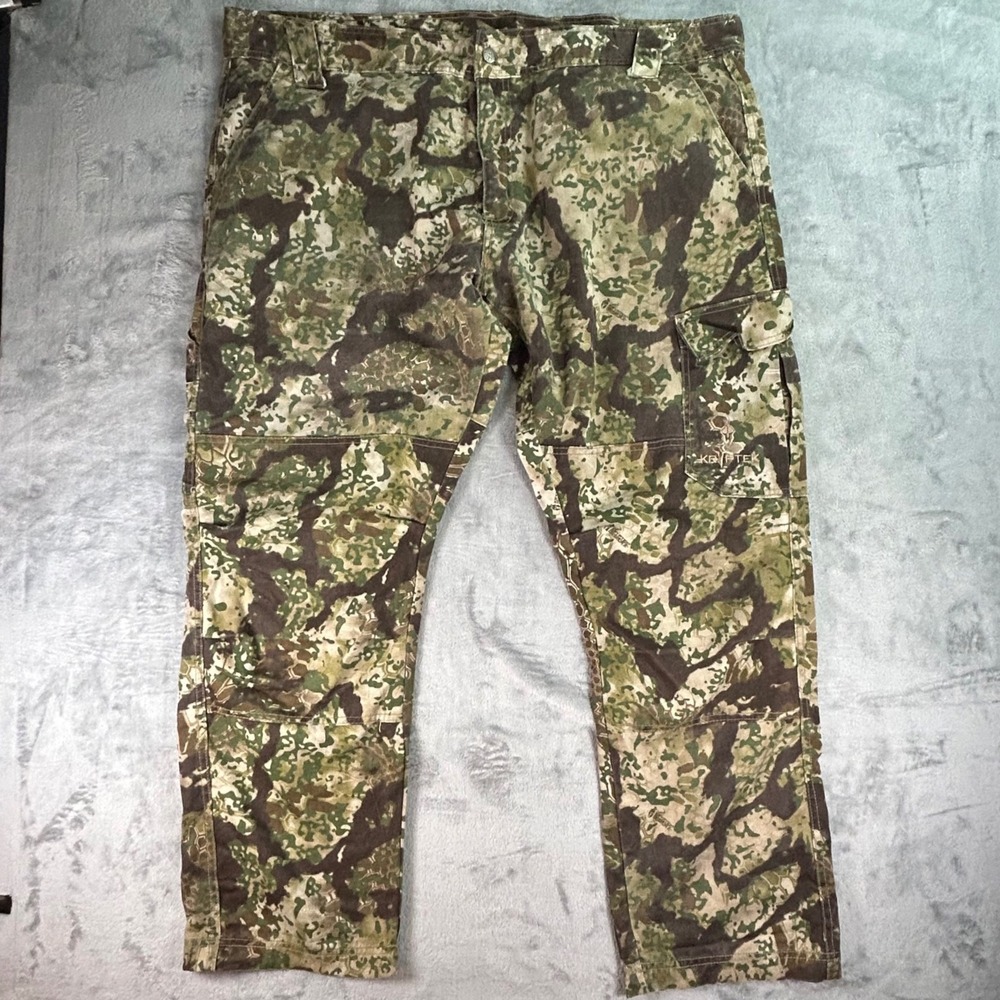 Kryptek Camo Cargo Pants Mens XXXL Tactical Hunting Outdoor Green Brown Camo